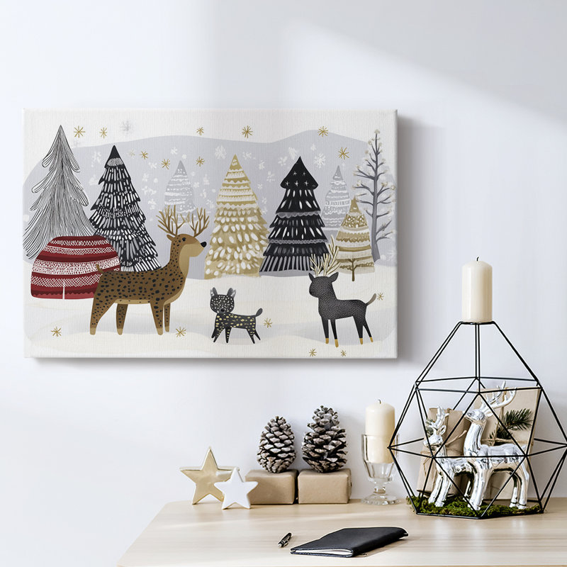 Christmas Holiday Arts - Toile tendue avec châssis XMA171700, H 18 po x l 27 po
