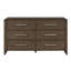 Commode en bois massif 61 po Adaire