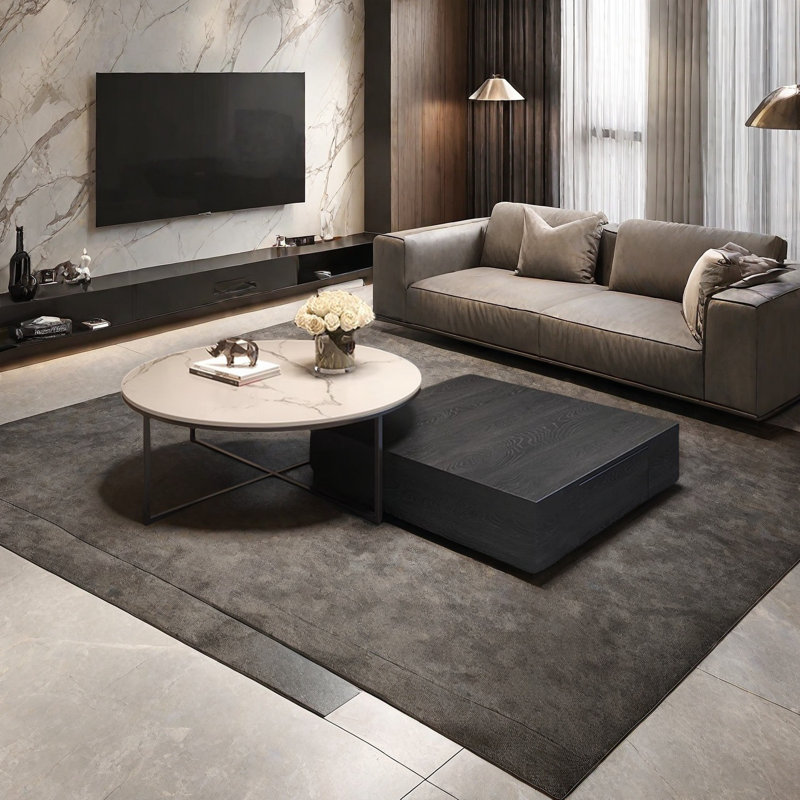 Ensemble de tables basses Luxury Square, H 15,7 po x L 31,5 po x l 31,5 po