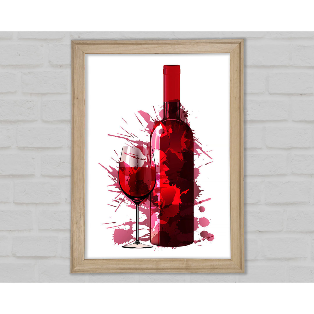 Rotwein-Spritzer - Druck