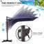 Parasol en porte-à-faux rectangulaire 11 'avec base lestée amovible-2029993620