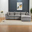 Canapé d'angle modulaire Cloud en tissu de coton, 102,3 pouces, pour salon