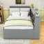 Lit plateforme en bois avec lit gigogne simple Harlow-1179627668-1179627670
