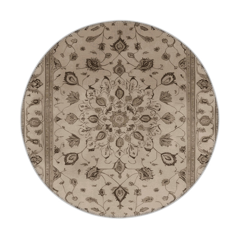 Tapis gris d'intérieur et d'extérieur Tabriz, Rectangulaire 8 pi x 10 pi