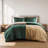 3 Pieces Full/Queen Comforter Set,Green