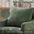 Ensor Tufted Fabric Dining Chair with Casters-580213694