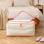 Sacs de rangement pour vêtements Sacs en PVC transparent et bordures à fermeture à glissière orange Sacs de rangement pour chandail Sac de rangement en plastique pour édredon, vêtements, couvertures