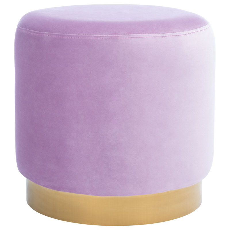 Tanzeela Velvet Ottoman, Lilac Velvet
