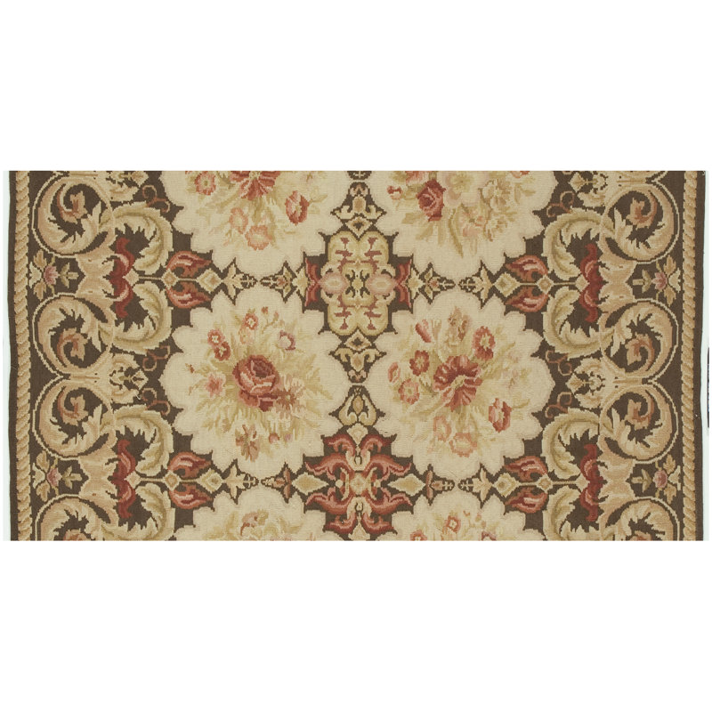 Wool Floral Area Rug, Rectangle 12' x 15'