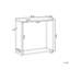Larmon 80cm Glass Top Console Table