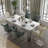 Modern Long Extendable Dining Table