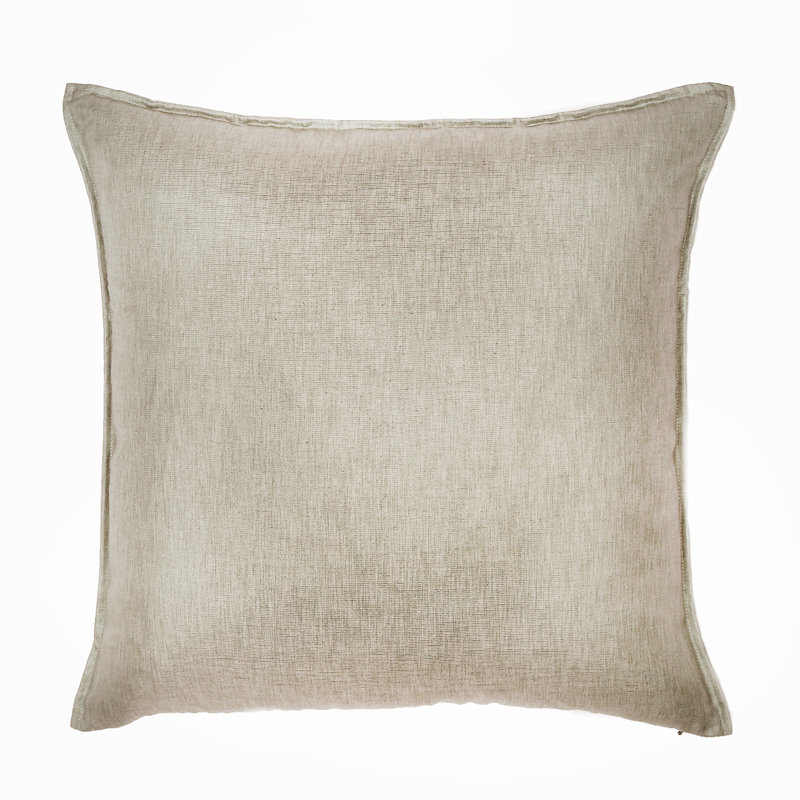Square Pillow Cover & Insert, Flax