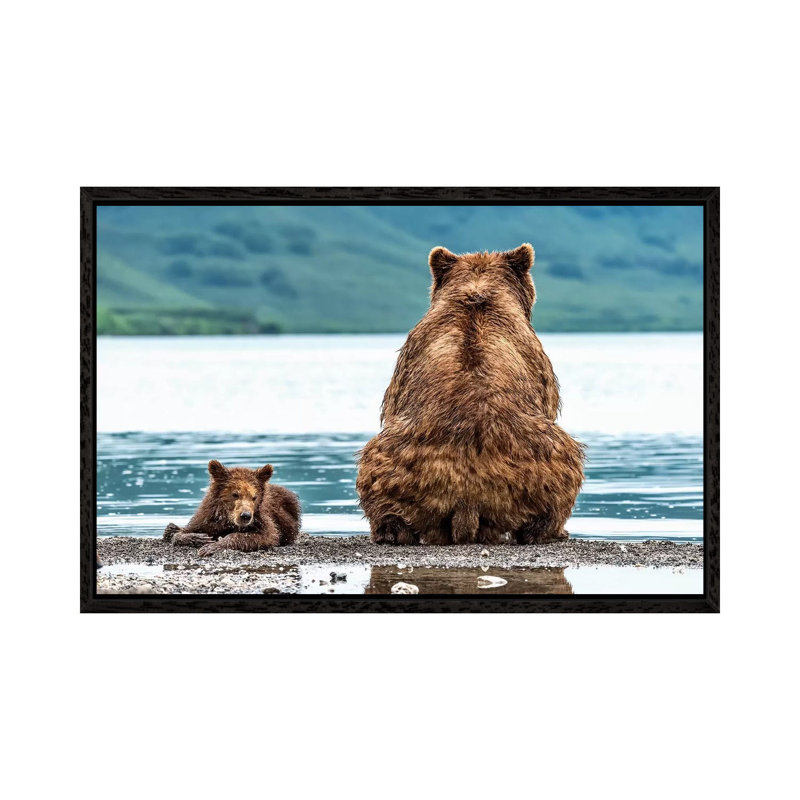 Opposites by Giuseppe Damico - Print on Canvas, Black Floater Framed, 45.72cm H x 66.04cm W x 3.81cm D