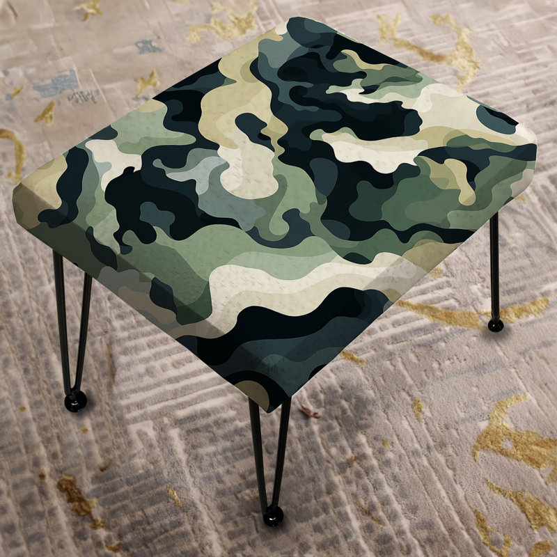 Industrial Edge Surf Imagery - Repose-pieds rectangulaire camouflage