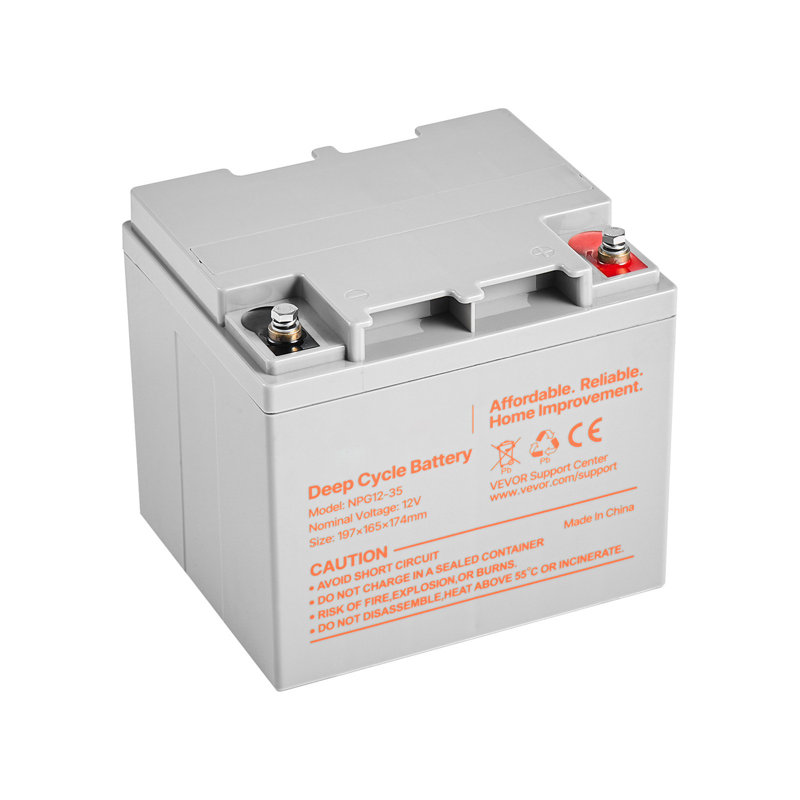 Paquet de 2 batteries à cycle profond 12V 35Ah, technologie AGM scellée, batterie AGM au plomb rechargeable, remplacement de secours pour scooters, fauteuil roulant de mobilité, système de stockage d'énergie solaire hors-réseau