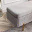 Banc de rangement rembourré en velours Miajah-251652344