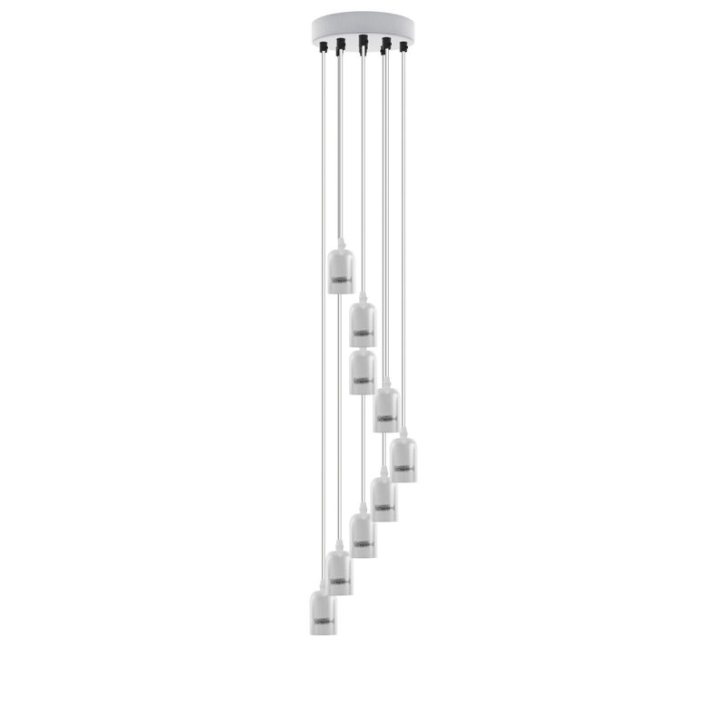 Bashemath 9 - Light White Cluster Pendant, Yes