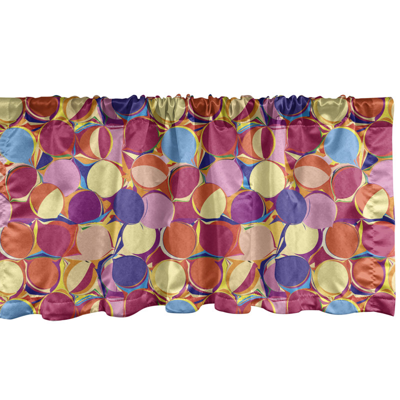 Multicolore cantonnière Ambesonne, L 54 po x L 12 po