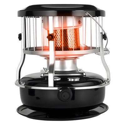 Indoor&Outdoor Kerosene Heaters, Portable Space Heater With 9000 Btu Heat Output, 4.5 L Fuel Capacity, Kerosene Stove For Cooking And Heating (Black)