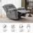 Ebern Designs Large Electric Power Swivel Rocker Recliner with Massage Vibration,Chenille Fabric-657543610