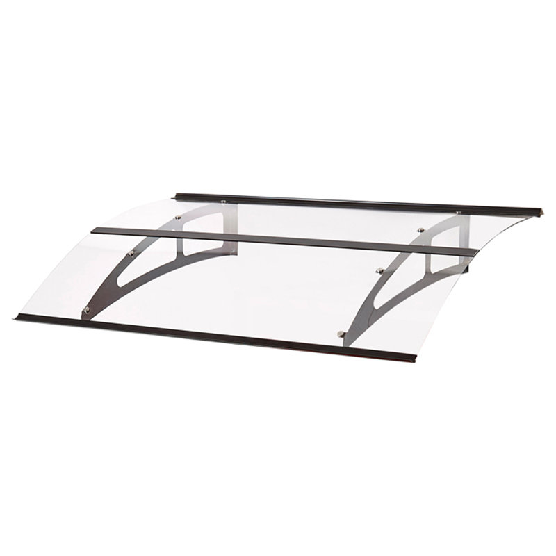 Statham W 1.5m x D 1m Door Canopy, Black