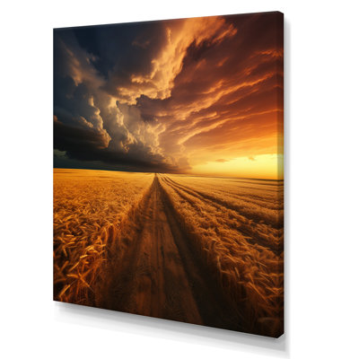 Baileyrae Golden Fieldsa, impressionnant paysage sur toile