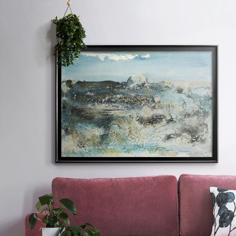 Motif de paix, toile tendue avec châssis en I, Noir, H 18 po x l 26 po x P 1,5 po