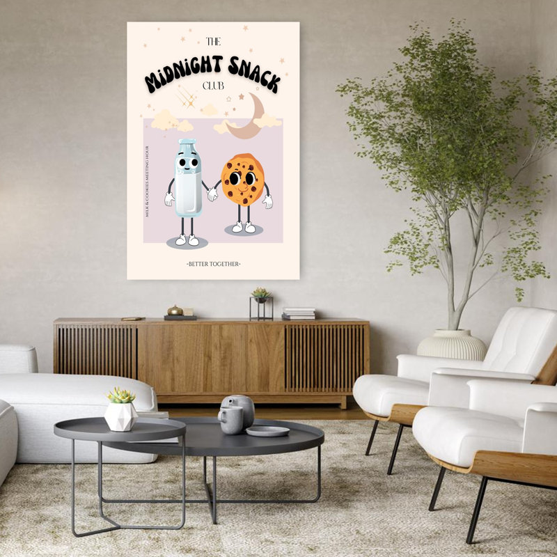 Art contemporain, art fantaisiste rétro ludique, H 48 po x l 32 po