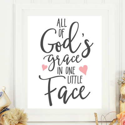 « grace de dieu », impression sur papier de première surface