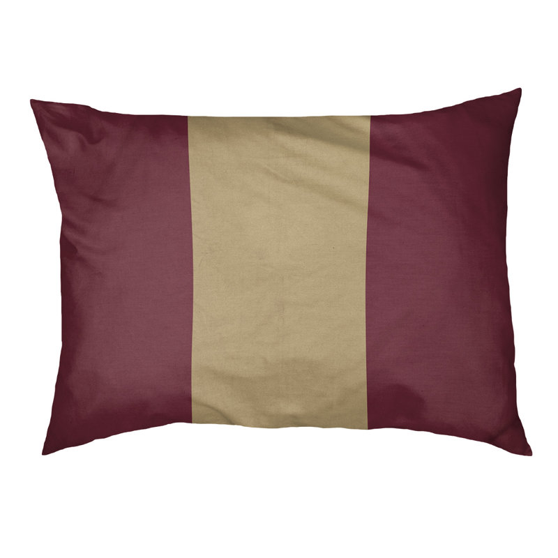 Coussin intérieur New England, Petit (l 28 po x P 18 po x H 6 po), Grenat / doré / grenat