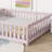 Twinkle Modern Floor Bed Set With Door, Rubber Wood And Safety Guardrails-115630469-115630473