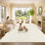  Tapis ivoire pelucheux moelleux et lavable-1546563372