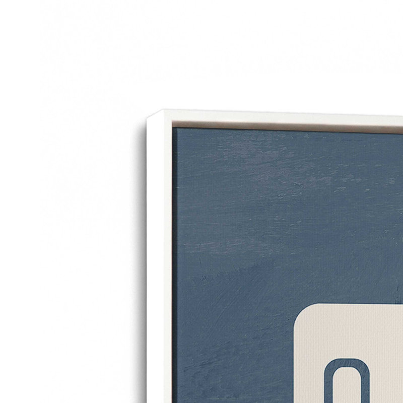 Impression sur toile Denim Queen Card, H 18,75 po x l 12,75 po, Blanc opaque
