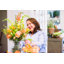 Hibiscus Glass Vase-30058368-127390966