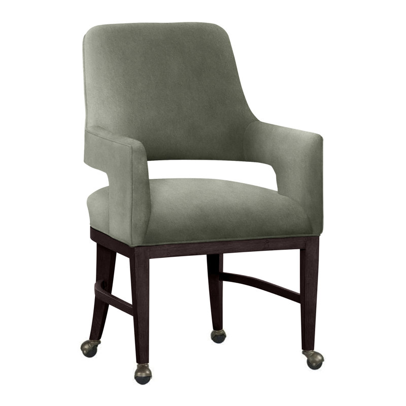 Chaise avec accoudoirs Josie, Saule 9953, Espresso