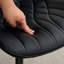44cm H Cotton Upholstered Metal Side Chair-4628362