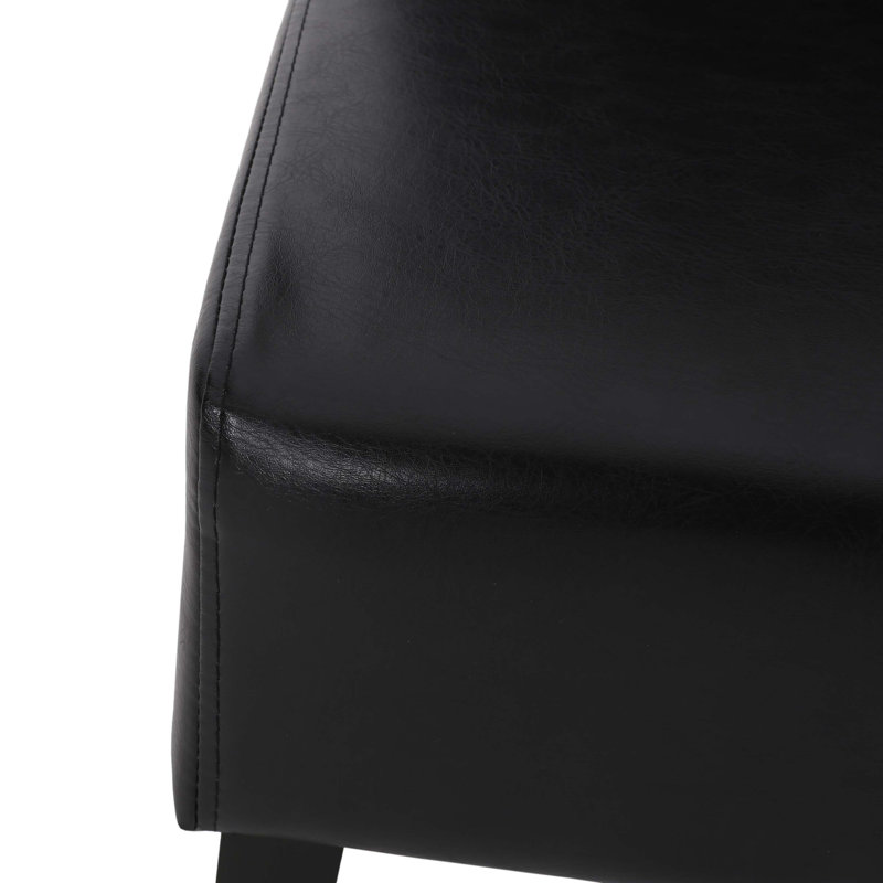 Chaise de salle à manger Homan, Noir, 2
