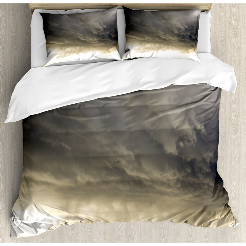 Modern & Contemporary Duvet Cover, King Duvet Cover + 2 Shams