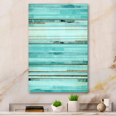 «Teal Meets Brown», art abstrait sur toile moderne et contemporaine