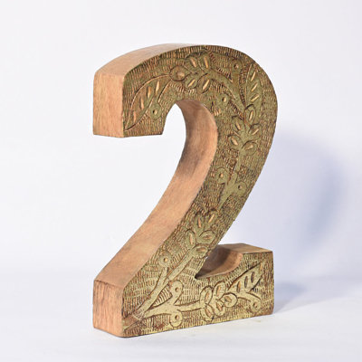 Haddam Text & Numbers Letter Block