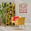 Art mural sur toile flottante rose avec plante symétrique, design par Lil 'Rue-1755905636-1755905637
