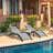 3 pcs Poolchairs Patio Chaise Lounge Set with Headrest, 5-Level Adjustable Sunbathing Tanning Poolside Recliner Chairs with Side Table for Outdoor Beach-89156901