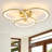 22.8'' LED Round Semi Flush Mount Ceiling Light