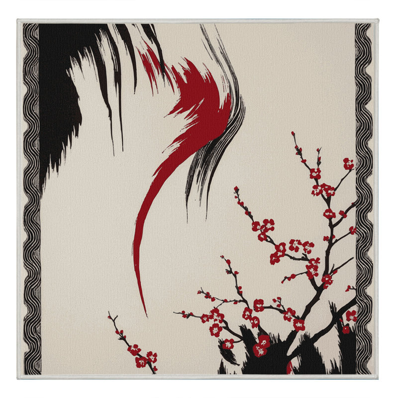 Tranquil Petals Rug, Square 7'