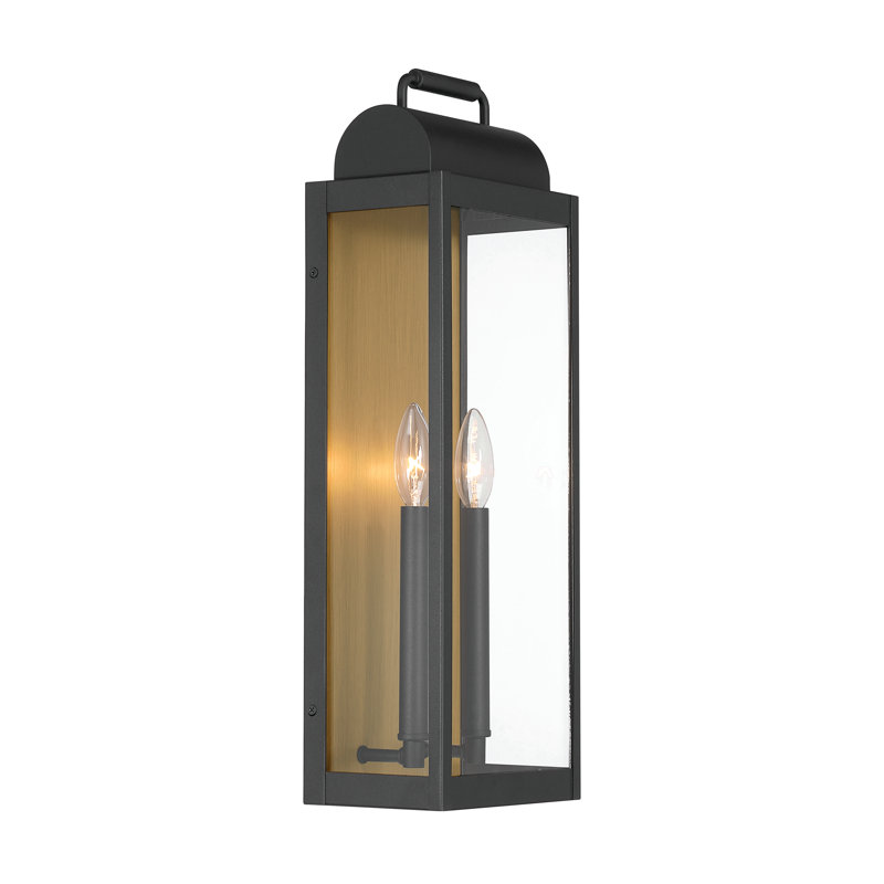 Lanterne 2 lumières Calandra, 22" H x 7.5" W x 5" D