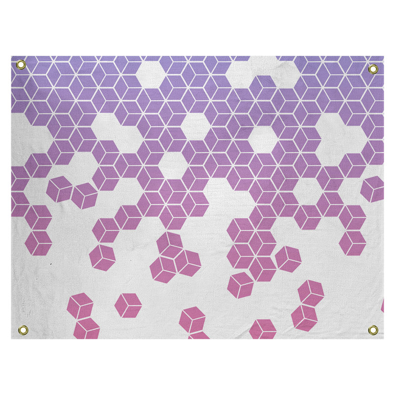 Tapisserie katelyn elizabeth par culbutage cube Avicia, Intérieur / extérieur, H 51,5 po x l 60,5 po