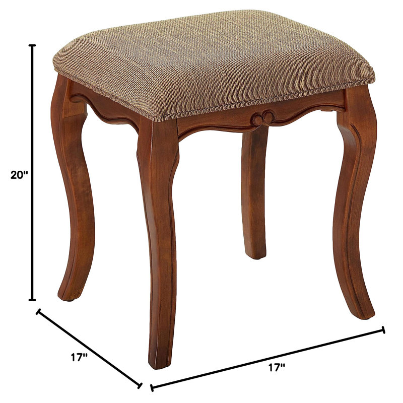 Darby Home Co Addine Solid Wood Accent Stool | Wayfair