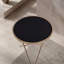 Table d'appoint Celina avec plateau en verre