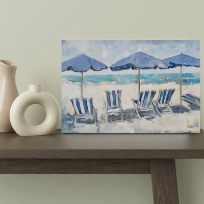 Beach Chairs Contemporary Beach Wall Art