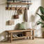 Solid Wood Storage Bench